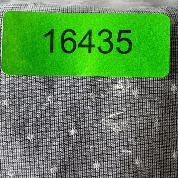 Thread & Cloth Mens Long Sleeve Mini Check Button Up Shirt Gray Y2K VTG Size Med - Picture 15 of 15